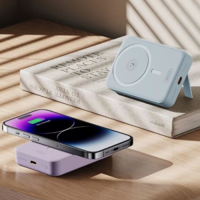 додаткова батарея power bank xo pr231 magnetic 15w wireless charging+pd20w 10000mah (фіолетовий) 