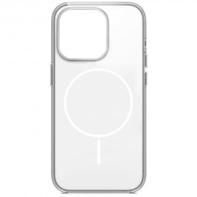Купить силіконовий чохол magsafe для apple iphone 16 pro (прозорий) slim ring онлайн