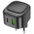 Мережевий Зарядний Пристрій Borofone BAS22A Fortune 1USB/18W/QC3.0 + 1Type-C/20W/PD (Чорний) мережевий зарядний пристрій borofone bas22a fortune 1usb/18w/qc3.0 + 1type-c/20w/pd (чорний)