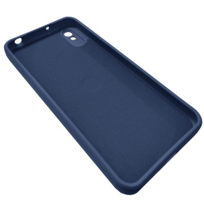 Купить силіконовий чохол soft silicone casevsmagnet ring для xiaomi redmi 9a - blue онлайн