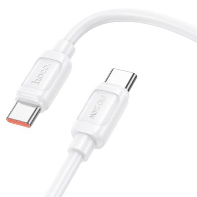 кабель hoco x115 surpass 240w type-c - type-c 1m (бiлий) 