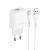 мережевий зарядний пристрій hoco c72q 1usb/18w/qc3.0 + (usb - type-c) (білий) 