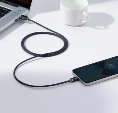 кабель baseus crystal shine usb - lightning 2.4a/2m (cajy000101) (black) 