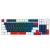 Клавіатура бездротова XO KB-08 Wireless Tri-mode 96-key Mechanical (Синій+білий+червоний) клавіатура бездротова xo kb-08 wireless tri-mode 96-key mechanical (синій+білий+червоний)