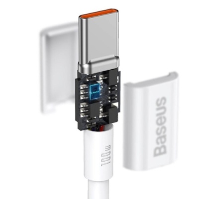 кабель baseus superior series (pd) type-c - type-c 100w/1m (catys-b02) (white) 