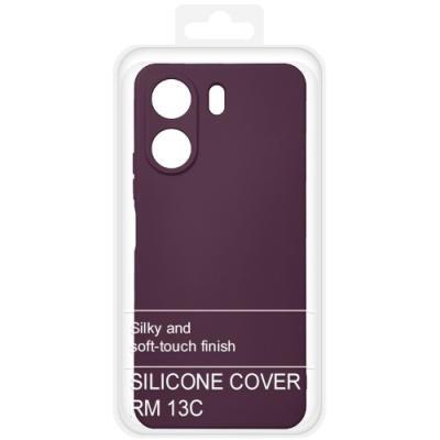 Купить силіконовий чохол soft silicone case для xiaomi redmi 13c/poco c65 (бордовий) онлайн
