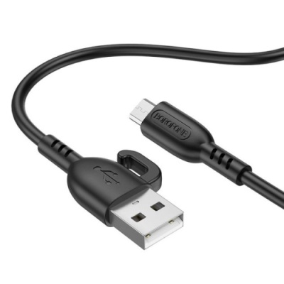 кабель borofone bx91 usb - microusb 2.4a/1m (чорний) 