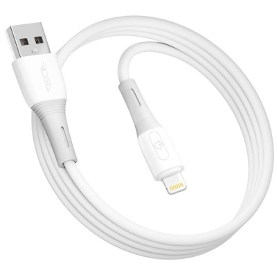 кабель ridea rc-si35 siliconepro usb - lightning 12w/1m (бiлий) 