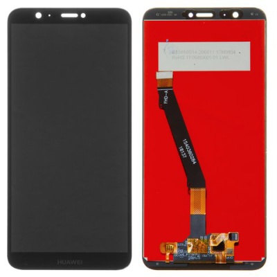 дисплей для huawei honor 9 lite з чорним тачскріном і рамкою