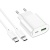 Мережевий Зарядний Пристрій Hoco C109A New 1USB/18W/QC3.0 + 1Type-C/20W/PD + (Type-C - Type-C) (Білий) мережевий зарядний пристрій hoco c109a new 1usb/18w/qc3.0 + 1type-c/20w/pd + (type-c - type-c) (білий)