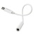 перехідник hoco ls30 type-c - 3.5 audio jack (білий) 