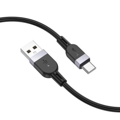 кабель hoco x109 silicone usb - type-c 3.0a/1m (чорний) 