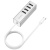 usb hub type-c hoco hb1 4usb (сталевий) 