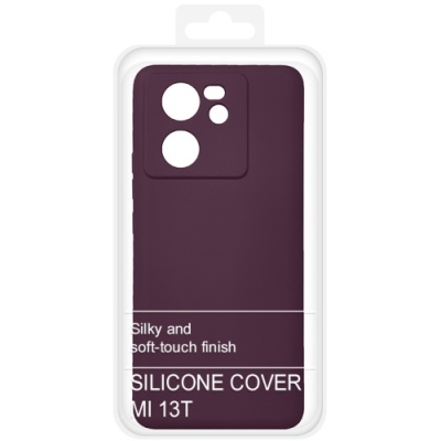 Купить силіконовий чохол soft silicone case для xiaomi 13t/13t pro (бордовий) онлайн