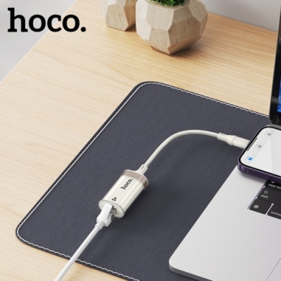 перехідник hoco ua41a lightning - rj45 (білий apricot) 