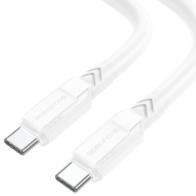 кабель borofone bx81 type-c - type-c (pd) 60w 1m (білий) 