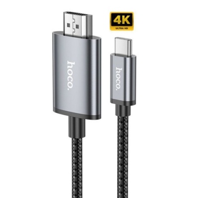 кабель hoco ua27 type-c - hd tv 2m metal gray 