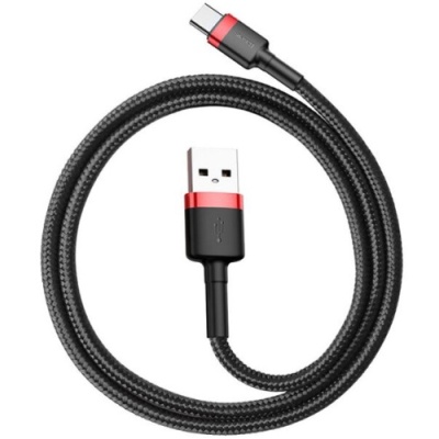 кабель baseus cafule usb - type-c 3.0a/1m (catklf-b91) (black-red) 