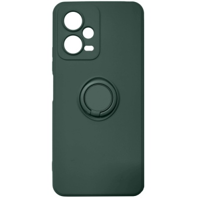 Купить силіконовий чохол soft silicone casevsmagnet ring для xiaomi redmi note 12 5g/poco x5 5g - army green онлайн