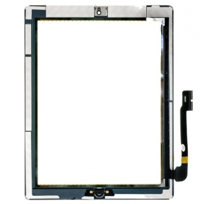 скло тачскріна для apple ipad 3 (a1403/a1416/a1430) з білою кнопкою home