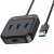 usb hub hoco hb31 easy 4-in-1 converter (usb to usb3.0*4) 0,2m. black 