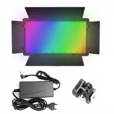 прямокутне студійне світло led 600 rgb (10") (чорний) 