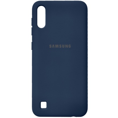 Купить силіконовий чохол soft silicone case для samsung a105 galaxy a10/m105 galaxu m10 - dark blue онлайн