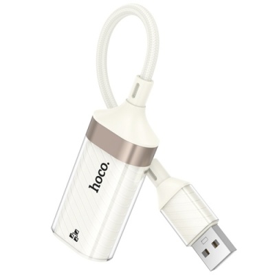 перехідник hoco ua41 usb - rj45 (білий apricot) 