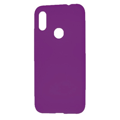 Купить силіконовий чохол soft silicone case для xiaomi redmi note 7 - purple онлайн