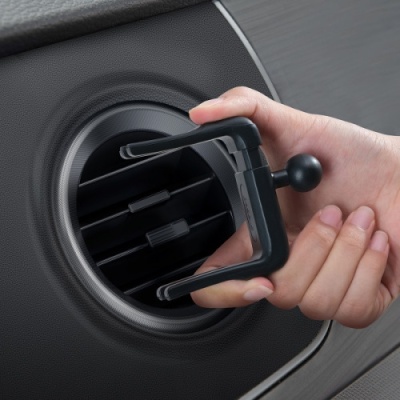 Автотримач Baseus Metal Age Ⅱ (Round Air Vent Version) (SUJS030001) Black/Red