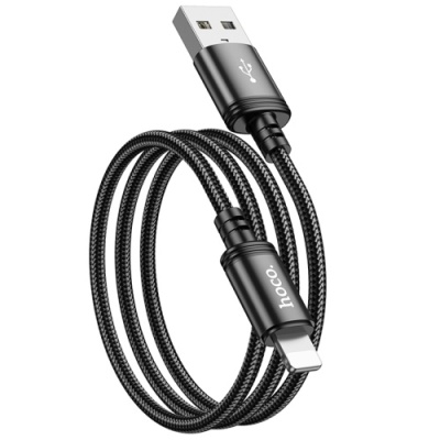 кабель hoco x89 wind usb - lightning 2.4a/1m (чорний) 