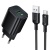 Мережевий Зарядний Пристрій Borofone BAS82A QC3.0 (1USB/3A) + USB - Type-C (чорний) мережевий зарядний пристрій borofone bas82a qc3.0 (1usb/3a) + usb - type-c (чорний)