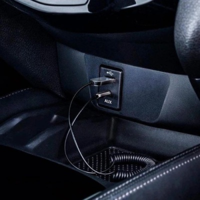 Bluetooth аудіо ресівер Baseus AUX Bluetooth Audio Adapter USB with mic (CABA01-01) (Black)