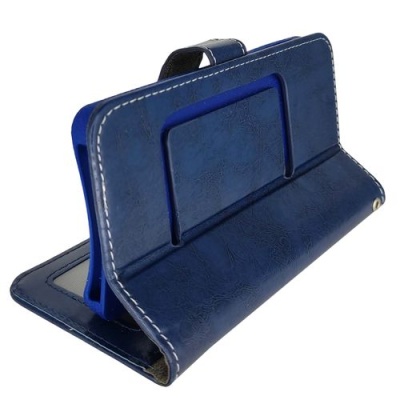 Купить чохол-книжка універсальна levol шкірзам. з магнітом 4.8-5.1 (синій) онлайн