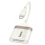 Перехідник Hoco UA40A 2in1 Type-C - SD/TF card reader (білий apricot) перехідник hoco ua40a 2in1 type-c - sd/tf card reader (білий apricot)