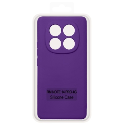 Купить чохол soft silicone case full для xiaomi redmi note 14 pro 4g (фіолетовий) онлайн