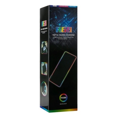 килимок для мишки twolf p1 rgb (250*300*4mm) (чорний) 