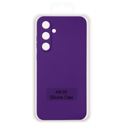 Купить чохол soft silicone case full для samsung a556 galaxy a55 5g (фіолетовий) онлайн