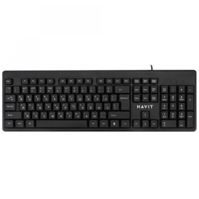 клавіатура провідна havit hv- kb2001 black 