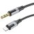 кабель aux borofone bl19 3.5mm(male) - lightning(male) 1m (чорний) 