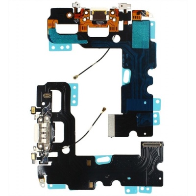 шлейф для apple iphone 7 з роз'ємом живлення, білий (original china)