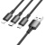 кабель borofone bx72 3in1 usb - (lightning+microusb+type-c) 2a/1m (чорний) 