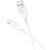 кабель borofone bx113 silicone usb - microusb 2.4a/1m (бiлий) 