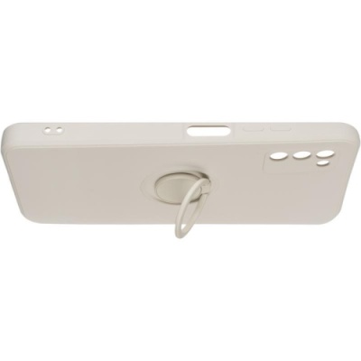 Купить силіконовий чохол soft silicone casevsmagnet ring для samsung a037 galaxy a03s - ivory white онлайн