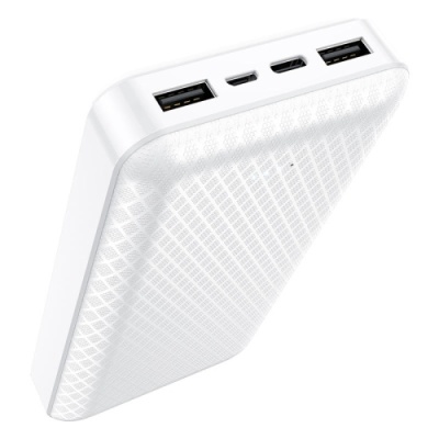 додаткова батарея power bank borofone bj3a minimalist 20000mah (білий) 