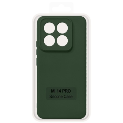 Купить чохол soft silicone case full для xiaomi 14 pro (dark green) онлайн