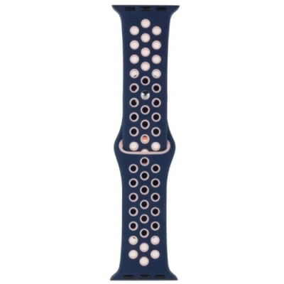 ремінець для apple watch nike 38/40/41 mm (15, темно-синiй/пудровий) 