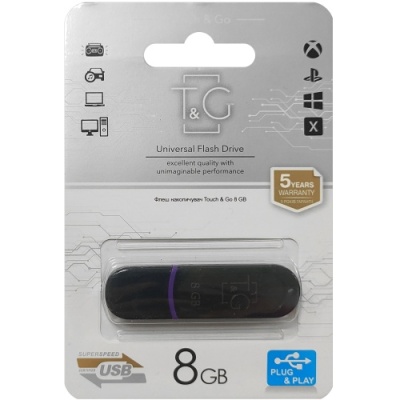 usb флеш-накопичувач tg 8gb jet 012 (чорний) 