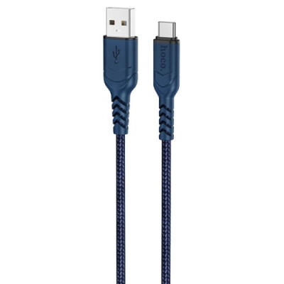 кабель hoco x59 victory usb - type-c 3.0a/1m (синій) 