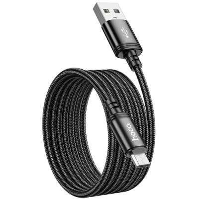 кабель hoco x89 wind usb - microusb 2.4a/2m (чорний) 